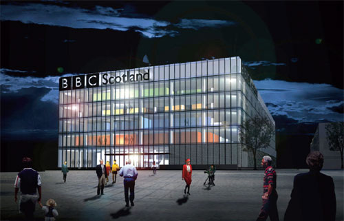 BBC Scotland headquarters at Pacific Quay in Glasgow BBC Scotland headquarters at Pacific Quay in Glasgow